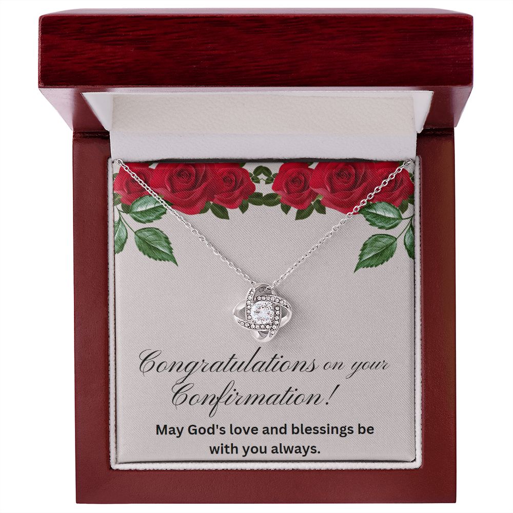 Love Knot Necklace (Yellow & White Gold Variants)