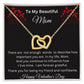 Beautiful Interlocking Hearts necklace.  Necklace for mom, Valentine's Day, Special Occasion or Just Because