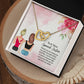 Interlocking Hearts Necklace.  Necklace for Sister, Valentine's Day, Special Occasion or Just Because
