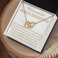 Interlocking Hearts to Bonus Daughter, Daughter-in-Law, Grandaughter, Birthday gift, just because, xmas gift