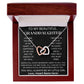 To My Beautiful Granddaughter.  Interlocking Hearts Necklace, Birthday gift, Xmas gift, Just Because gift