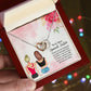 Interlocking Hearts Necklace.  Necklace for Sister, Valentine's Day, Special Occasion or Just Because