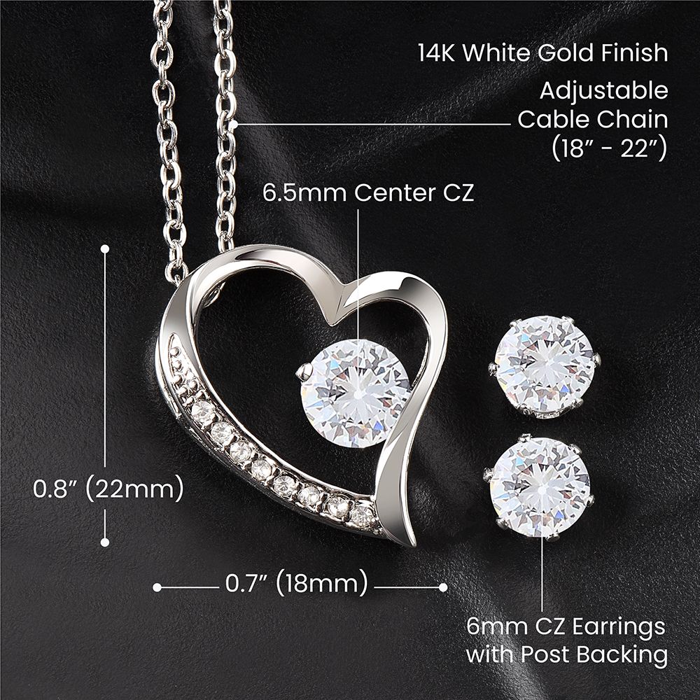 Forever Love Necklace Set, Mom Gift, Valentine's Day Gift, Mom Necklace,  Mother Gift From Son, Mother Gift From Daughter, Mom Birthday Gift, Just Because  Gift to Mom