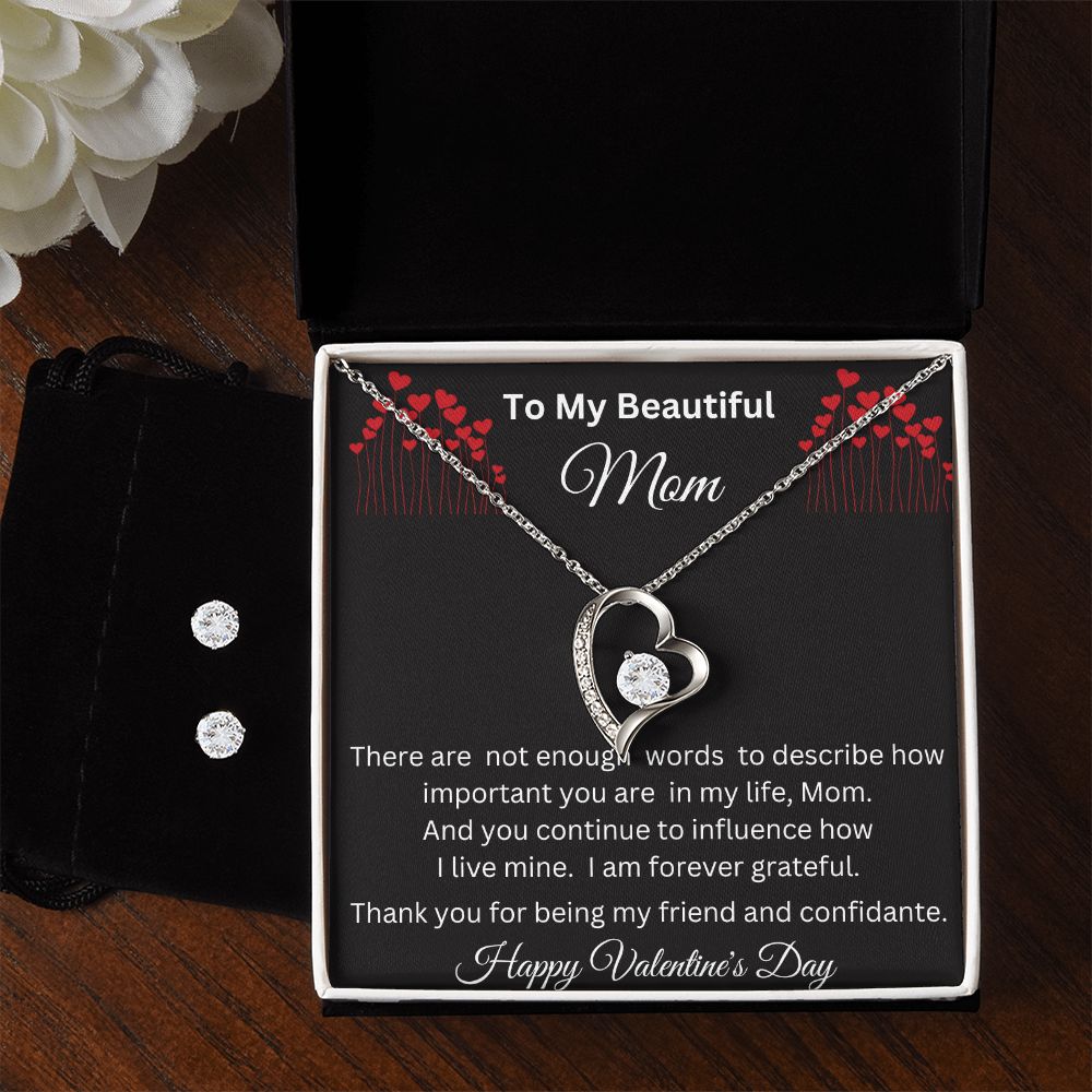 Forever Love Necklace Set, Mom Gift, Valentine's Day Gift, Mom Necklace,  Mother Gift From Son, Mother Gift From Daughter, Mom Birthday Gift, Just Because  Gift to Mom