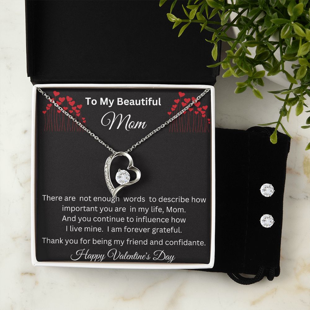 Forever Love Necklace Set, Mom Gift, Valentine's Day Gift, Mom Necklace,  Mother Gift From Son, Mother Gift From Daughter, Mom Birthday Gift, Just Because  Gift to Mom