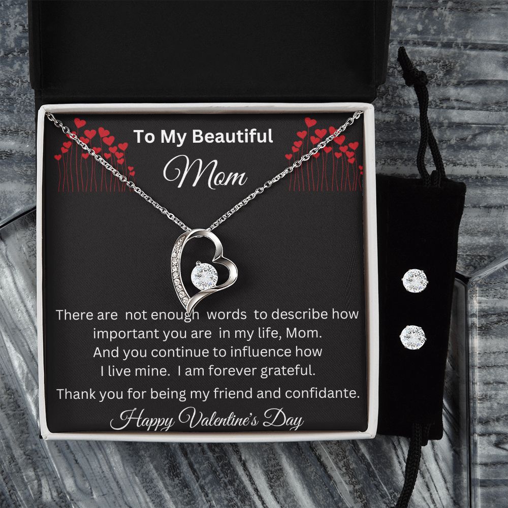 Forever Love Necklace Set, Mom Gift, Valentine's Day Gift, Mom Necklace,  Mother Gift From Son, Mother Gift From Daughter, Mom Birthday Gift, Just Because  Gift to Mom