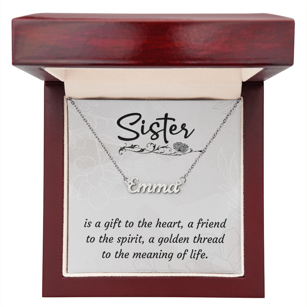 Personalized Name Necklace is the perfect gift for your sister.  Great Valentine's Day Gift, Special Occasion, or Just Because
