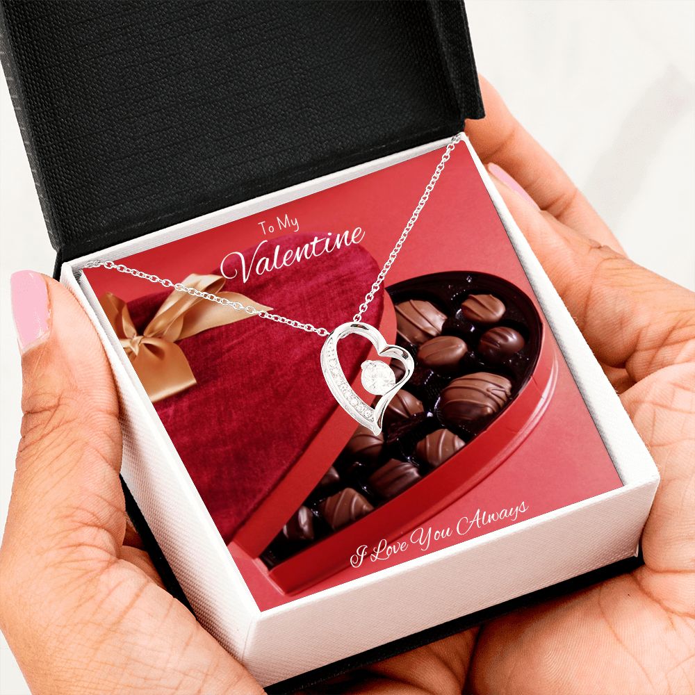 Forever Love Necklace -- To My Valentine, I Love You Always