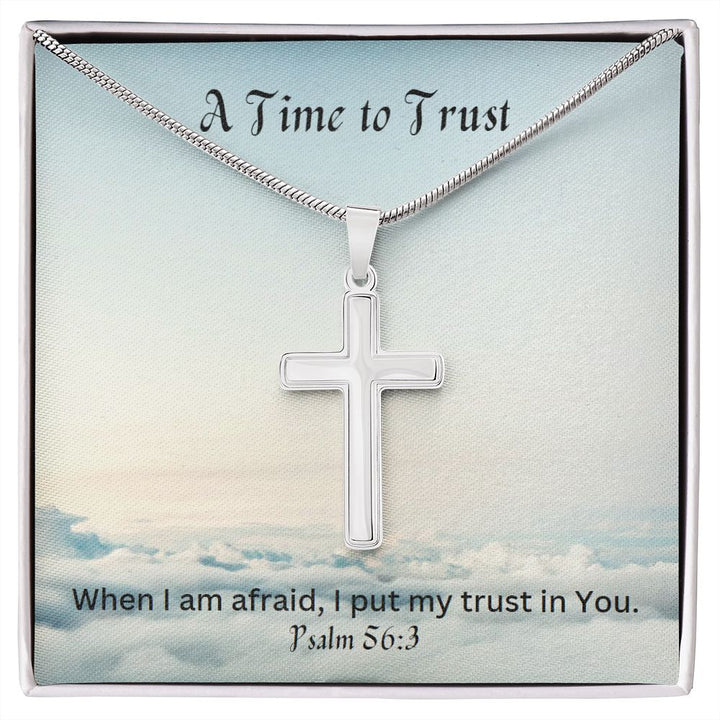 Stainless Steel Cross Necklace, Gifts for Him, Gifts for Her, Cross Necklace, Religious Jewelry, Baptism Gift