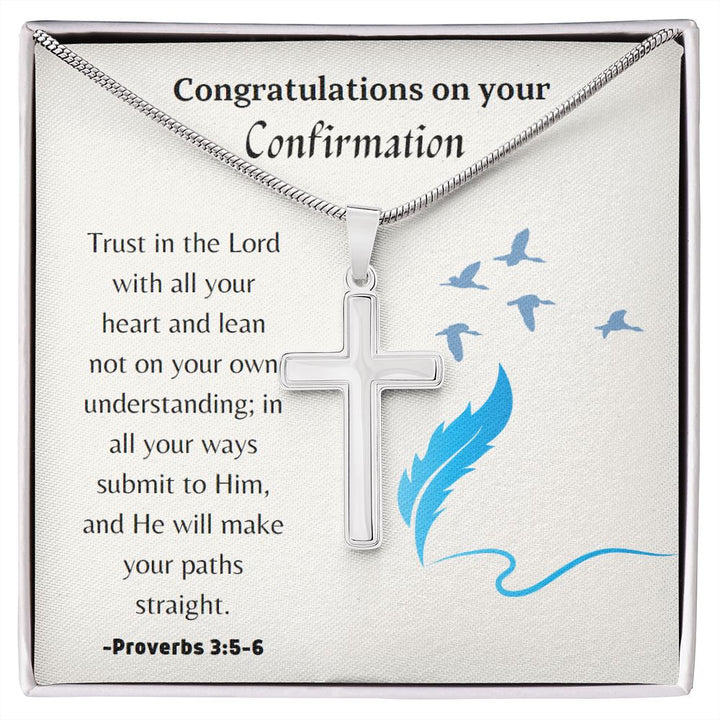 Confirmation Necklace, Christian Gift, Gift from Godparent, Gift from Parent, Gift Necklace, Baptism Gift, First Communion, Faith, Christening, Confirmation, Confirmation Gift for Her Catholic, Confirmation Gift for Him, Holy Confirmation