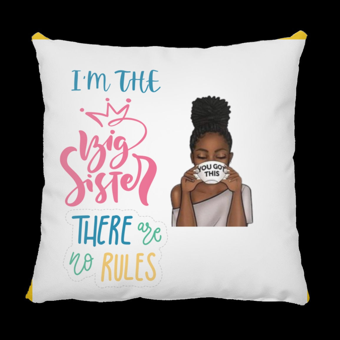 I'M THE BIG SISTER Large Square Pillow