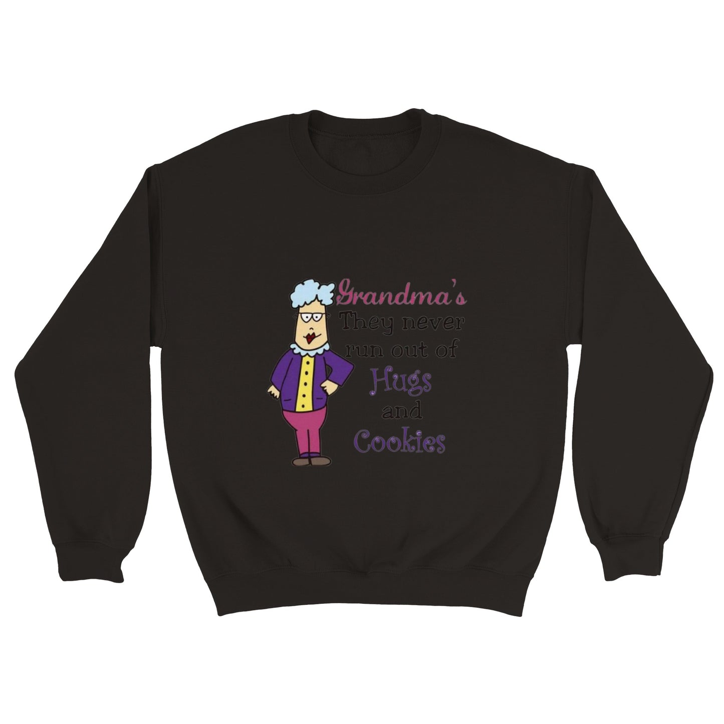 Grandma's Never Run Out of Hugs Classic Unisex Crewneck Sweatshirt